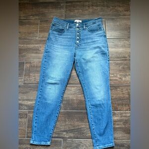 Lucky Brand Women’s Bridgette High Rise Skinny Butterfly Button Light Wash